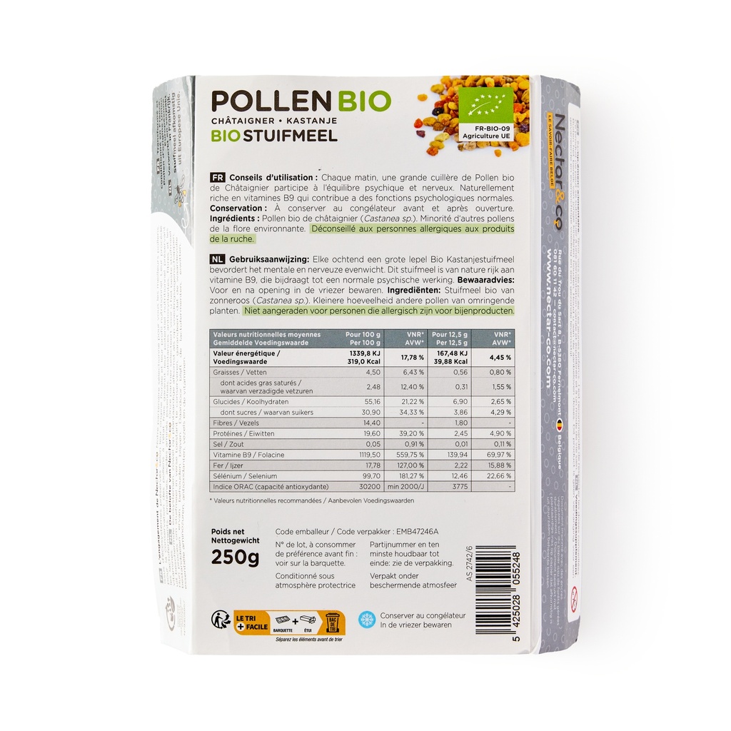 Pollen de Chataignier (Bio) - 250 G