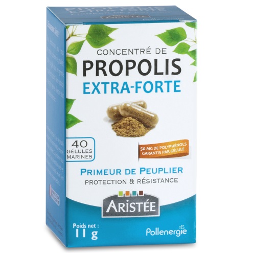 Propolis de peuplier extra-forte en gélules - 40 gélules